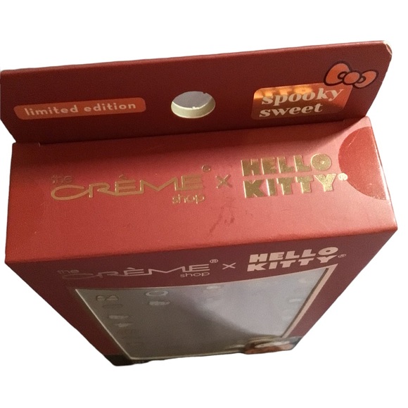 🎃 NIB Limited Edition the crème shop X Hello Kitty Nail Decals & Clear Polish - Picture 2 of 4